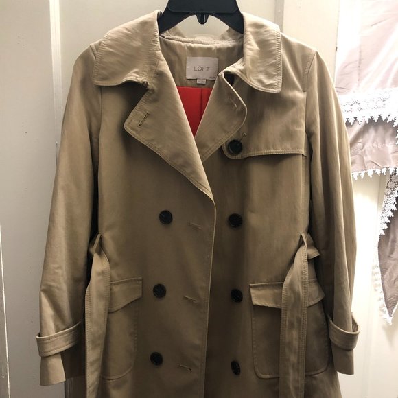 LOFT Jackets & Coats Womens Loft Trench Coat Size P Poshmark